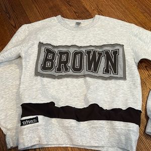 Super Soft Brown University Crew Neck size medium